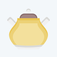 Obraz premium Icon Sugar. related to Tea symbol. flat style. simple design editable. simple illustration. green tea