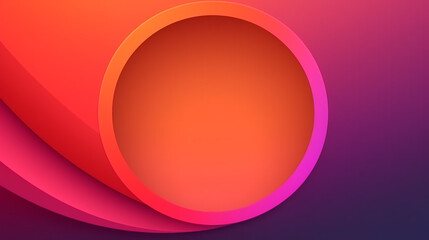 abstract circle paper cut smooth Gradient background . 