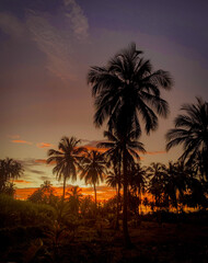 Obraz premium sunset over the sea