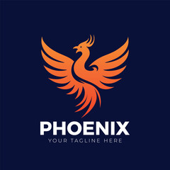 Phoenix Logo Design Minimal Phoenix Logo Design Modern Phoenix Logo Design 