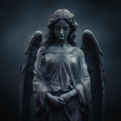 Fototapeta na wymiar Angel statue. Generative AI