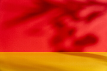 A simple shadow on a red and yellow background_01