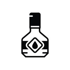 Black solid icon for vintage 