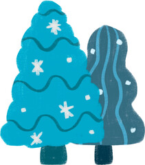 Christmas tree illustration
