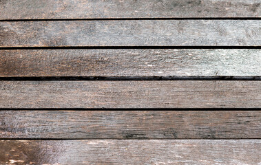 Wet old wooden floor background, blank wood texture background