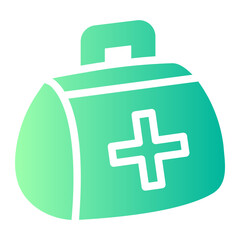 first aid kit Gradient icon
