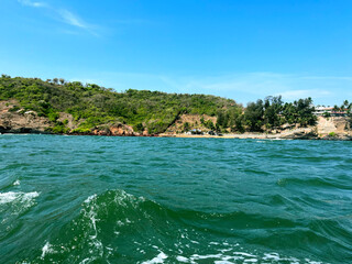 tropical island in the sea