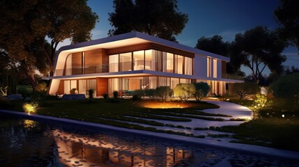 Modern architecture home design
