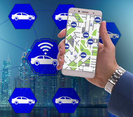 Concept of car ordering online