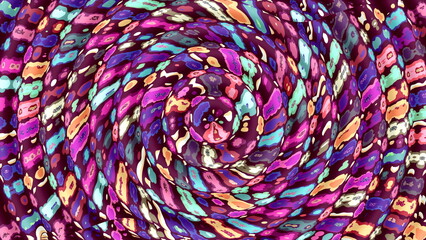 Multicolored abstract background illustration for various shows.