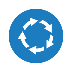 Cycle, deming, pdca icon.