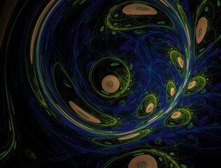 Imaginatory fractal abstract background Image