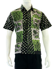 Obraz premium Casual batik shirts with creative patterns that break away from traditional entities with a more youthful color combination.