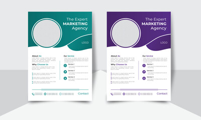 Professional visiting flyer design. Flat business flyer vector design. flyer layout with modern design. Unique flyer. Clean advertising design. Business flyer layout with modern design. 