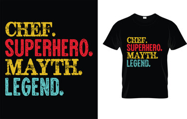  Funny chef Superhero Mayth legend T-Shirt