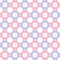 Simple, colorful, abstract, geometric pattern design background. Pattern graphic used for wallpaper, tile, fabric, textile.