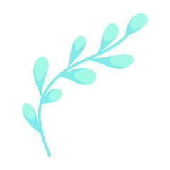 Fototapeta na wymiar Naive Vibrant Flower isolated. Spring plant naive style. Cartoon vector illustration. Daisy simple vibrant flora