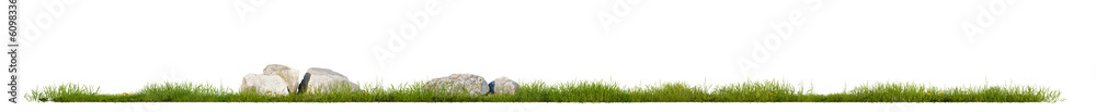 Poster grass line and rock png transparent file no background, 3d illustration rendering