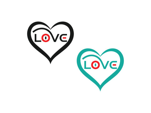 Color Love, Love logo Black and White Stock Photos and Images, Premium Vector, Royalty-Free Vector Graphics and Clip Art,Love Logo Vector Art, Icons, and Graphic.