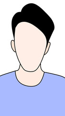 Faceless illustration 