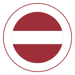 Obraz premium Flag of Latvia. Latvia flag in design shape