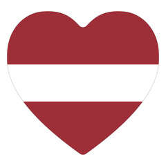 Flag of Latvia. Latvia flag in design shape