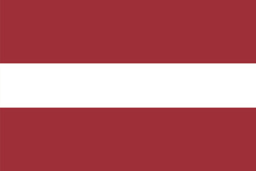 Flag of Latvia. Latvia flag in design shape