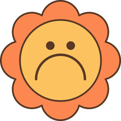 Retro Emoticon Flower-09
