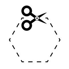 Scissors Cutting Line