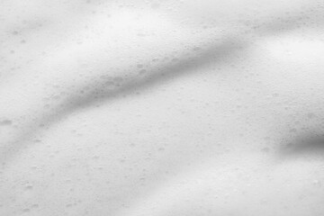 Abstract white soap foam bubbles texture background