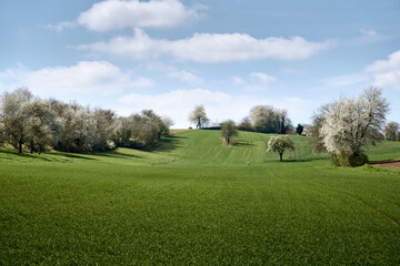 Landschaft mit Wolken