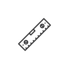 Spirit level line icon