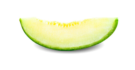 Melon isolated on the white background .