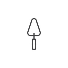 Trowel line icon