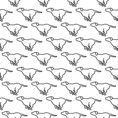 Running dog vector illustration