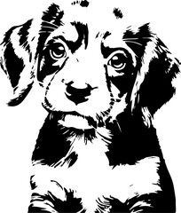 Dog animal black and white images