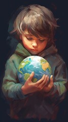 Naklejka premium Earth Day