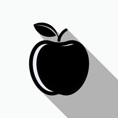 Apple Icon. Nutrition Symbol - Vector