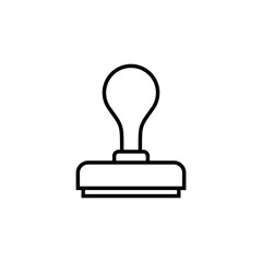 Rubber Stamp Icon Vector Template