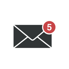 Trendy Envelope Icon Vector Template