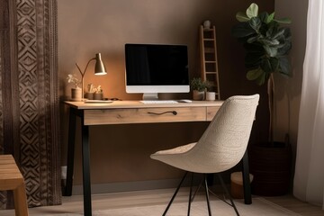 Cozy workspace. Generate Ai