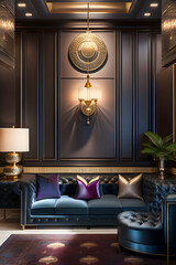 Aesthetic interiors and office spaces. Generative AI