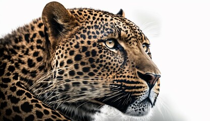 Leopard portrait generative Ai
