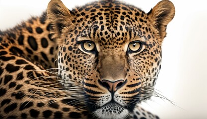 Leopard portrait generative Ai