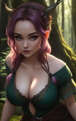 Beautiful fairy girl. IA generativa