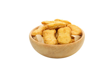 PNG, Concept of fast food - nuggets, isolated on white background