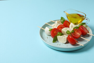 Concept of tasty Italian cuisine food - Caprese salad