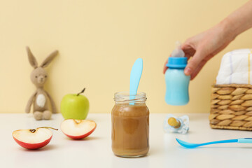 Concept of baby food and baby nutrition