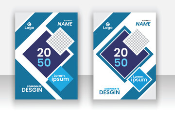 Elegant corporate business book cover in a4.