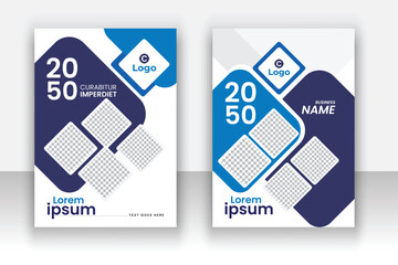 Elegant corporate business book cover in a4.